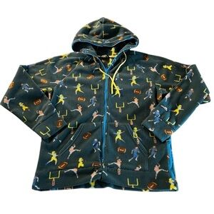 Chubbies Colorful Football -Themed Hoodie Size Large